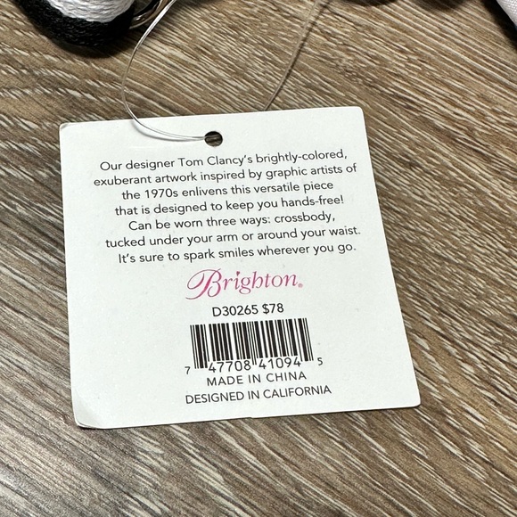 Brighton Crossbody Zippered Fanny Pack Belt Bag New With Tags Graffiti Love - Picture 4 of 9